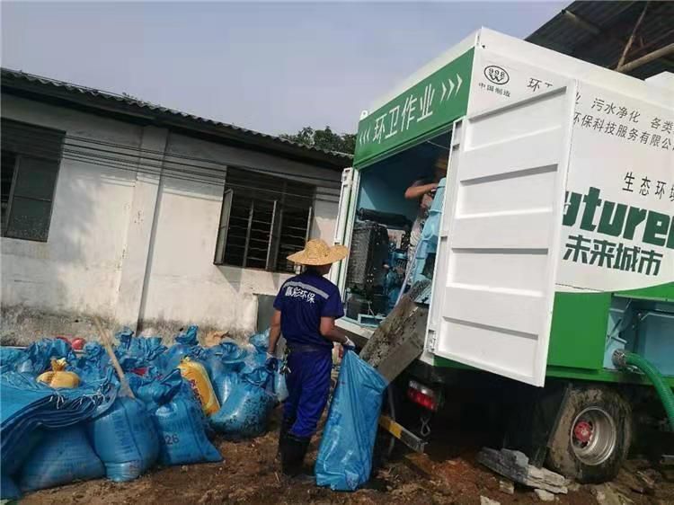 米林工业污泥压干处理